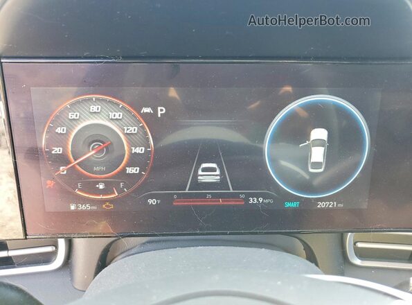 KMHLS4AG2PU435725 2023 HYUNDAI ELANTRA Red ხელსაწყოთა პანელის ხედი