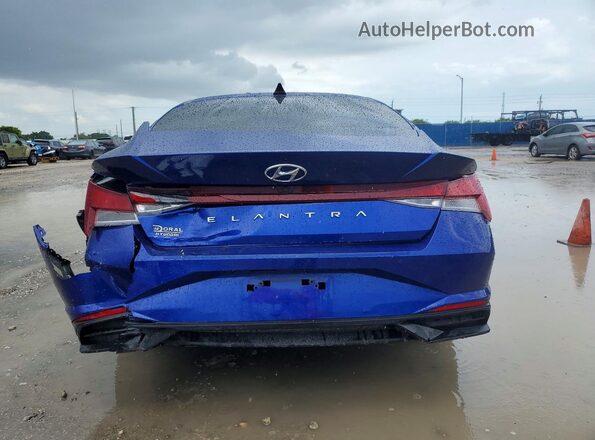 KMHLS4AG2PU462617 2023 HYUNDAI ELANTRA Blue Widok z tyłu