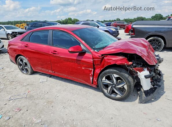 KMHLS4AG2PU483581 2023 HYUNDAI ELANTRA Красный Передняя правая четверть