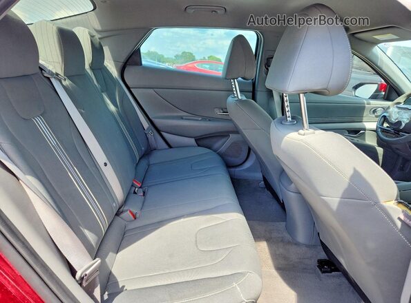 KMHLS4AG2PU483581 2023 HYUNDAI ELANTRA Красный Вид задних сидений