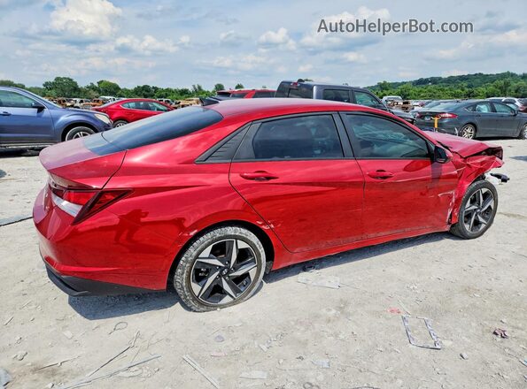 KMHLS4AG2PU483581 2023 HYUNDAI ELANTRA Красный Задняя правая четверть