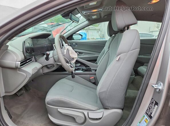 KMHLS4AG2PU499313 2023 HYUNDAI ELANTRA Gray Front interior view