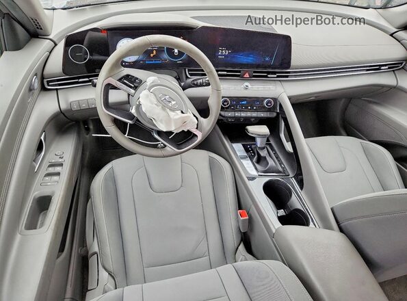 KMHLS4AG2PU499313 2023 HYUNDAI ELANTRA Gray Dashboard view