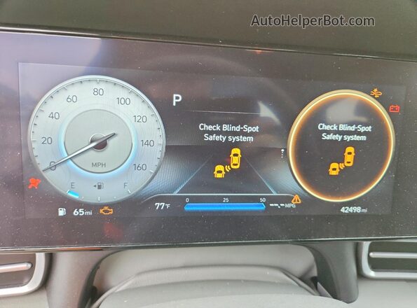 KMHLS4AG2PU499313 2023 HYUNDAI ELANTRA Gray Instrument cluster view