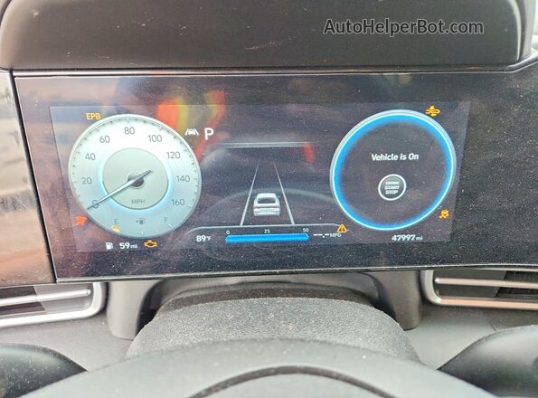 KMHLS4AG2PU609387 2023 HYUNDAI ELANTRA Gray Vista del cuadro de instrumentos