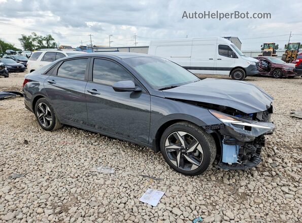 KMHLS4AG2PU609387 2023 HYUNDAI ELANTRA Gray Delantero derecho