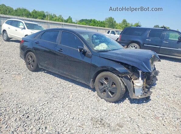 KMHLS4AG3NU252783 2022 HYUNDAI ELANTRA Черный Передняя правая четверть