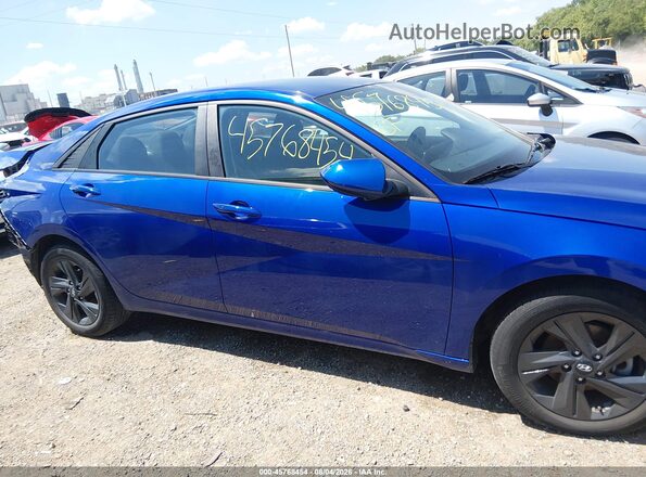 KMHLS4AG3NU272533 2022 HYUNDAI ELANTRA Синий Вид задней части салона