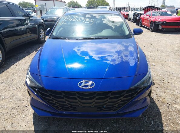 KMHLS4AG3NU272533 2022 HYUNDAI ELANTRA Синий Вид щитка приборов
