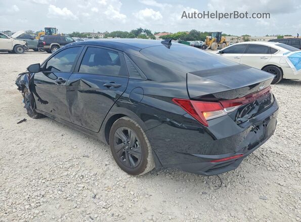 KMHLS4AG3NU302128 2022 HYUNDAI ELANTRA Black Tył lewy