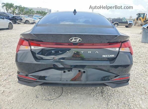 KMHLS4AG3NU302128 2022 HYUNDAI ELANTRA Black Widok z tyłu