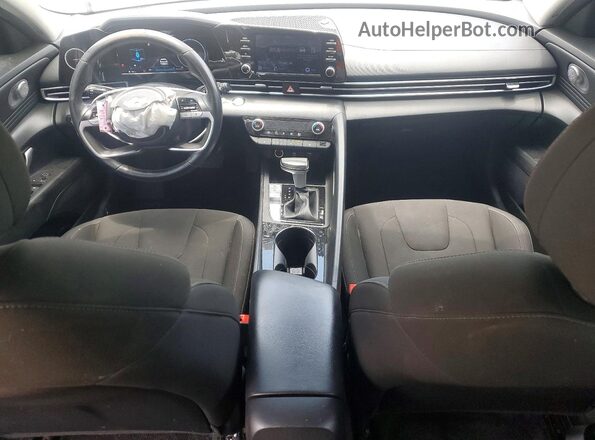 KMHLS4AG3NU302128 2022 HYUNDAI ELANTRA Black Widok deski rozdzielczej