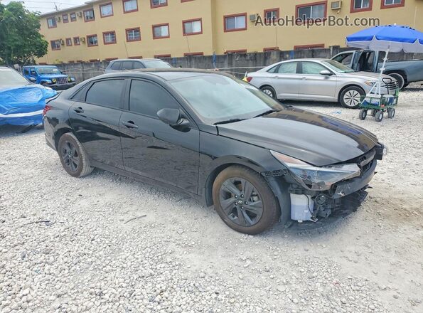 KMHLS4AG3NU302128 2022 HYUNDAI ELANTRA Black Przód prawy