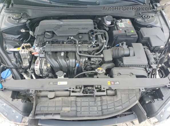 KMHLS4AG3NU302128 2022 HYUNDAI ELANTRA Black Widok wnętrza z tyłu