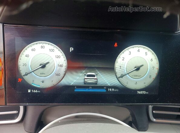 KMHLS4AG3PU555081 2023 HYUNDAI ELANTRA Black Vista del cuadro de instrumentos