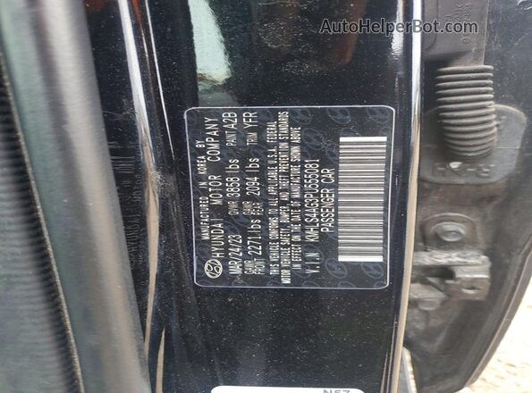 KMHLS4AG3PU555081 2023 HYUNDAI ELANTRA Black Vista del compartimento del motor