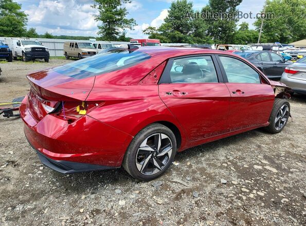 KMHLS4AG3PU599727 2023 HYUNDAI ELANTRA Красный Задняя правая четверть