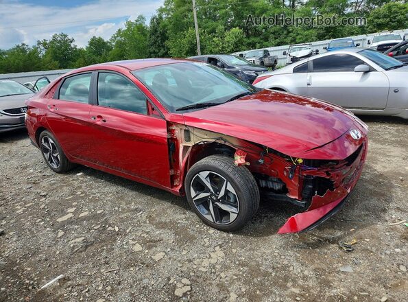 KMHLS4AG3PU599727 2023 HYUNDAI ELANTRA Красный Передняя правая четверть