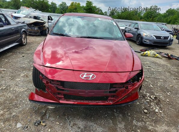 KMHLS4AG3PU599727 2023 HYUNDAI ELANTRA Красный Вид спереди