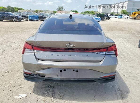 KMHLS4AG4MU166932 2021 HYUNDAI ELANTRA Silver Widok z tyłu