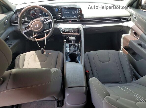 KMHLS4AG4MU166932 2021 HYUNDAI ELANTRA Silver Widok deski rozdzielczej
