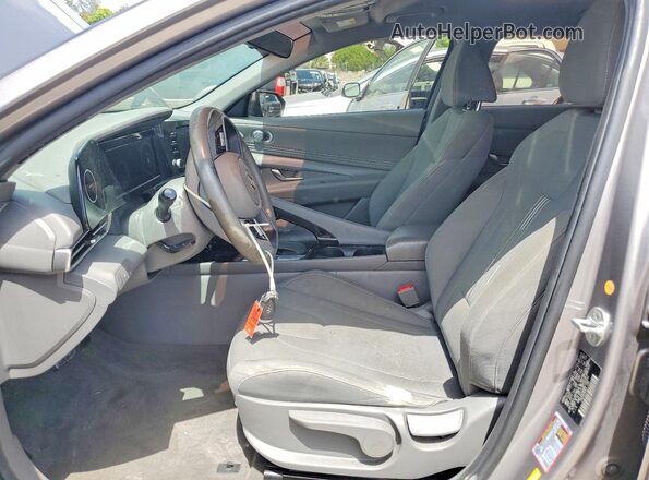 KMHLS4AG4MU166932 2021 HYUNDAI ELANTRA Silver Widok wnętrza z przodu