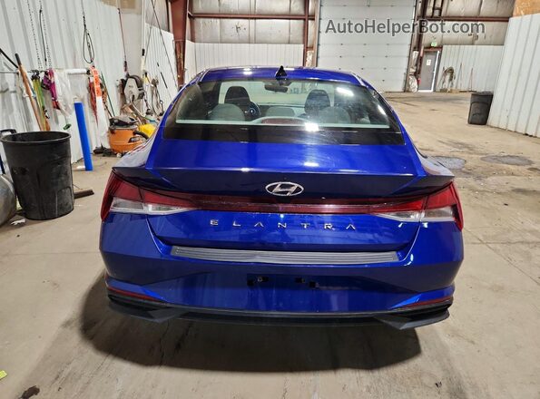KMHLS4AG4PU415556 2023 HYUNDAI ELANTRA Blue Rear view