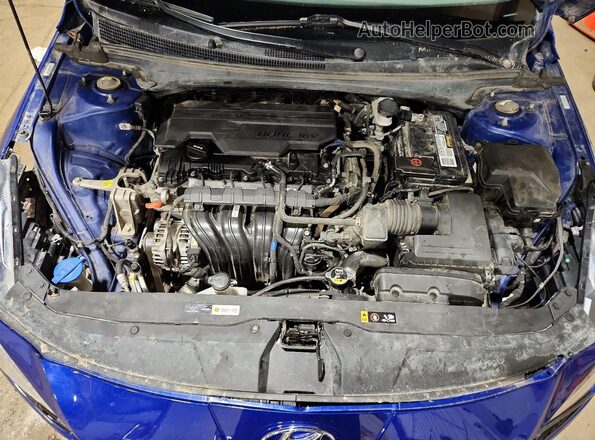 KMHLS4AG4PU415556 2023 HYUNDAI ELANTRA Blue Rear interior view