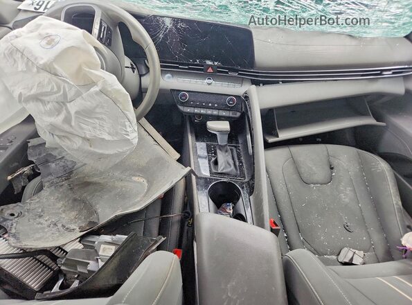 KMHLS4AG4PU419302 2023 HYUNDAI ELANTRA Gray წინა პანელის ხედი