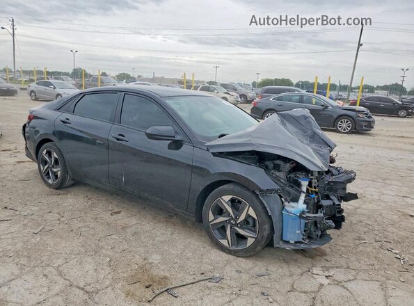 KMHLS4AG4PU519562 2023 HYUNDAI ELANTRA Черный Передняя правая четверть