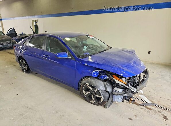 KMHLS4AG4PU617247 2023 HYUNDAI ELANTRA Blue წინა მარჯვენა