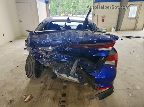 KMHLS4AG4PU617247 2023 HYUNDAI ELANTRA Blue უკანა ხედი