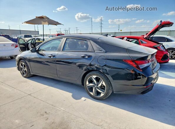 KMHLS4AG5PU416585 2023 HYUNDAI ELANTRA Black უკანა მარცხენა