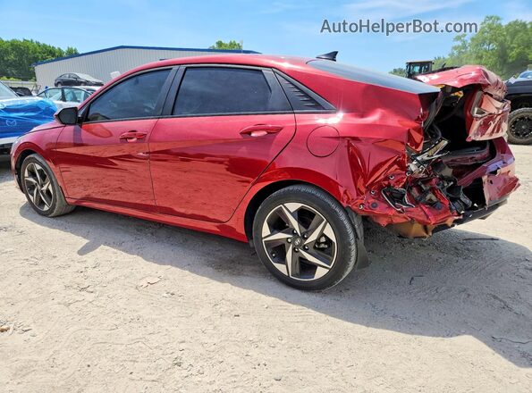 KMHLS4AG5PU428106 2023 HYUNDAI ELANTRA Red Հետևի ձախ