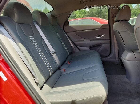 KMHLS4AG5PU428106 2023 HYUNDAI ELANTRA Red Հետևի նստատեղերի տեսք