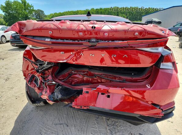 KMHLS4AG5PU428106 2023 HYUNDAI ELANTRA Red Հետևի տեսք