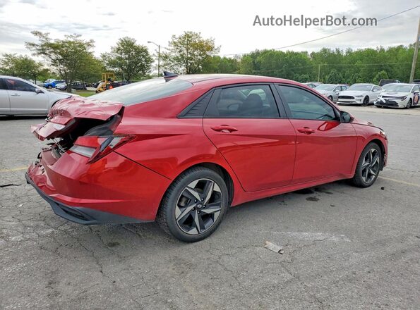 KMHLS4AG5PU483770 2023 HYUNDAI ELANTRA Red Trasero derecho