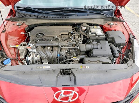 KMHLS4AG5PU483770 2023 HYUNDAI ELANTRA Red Vista interior trasera