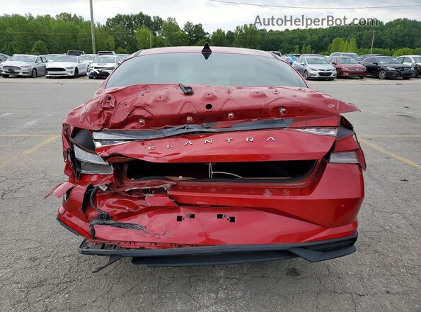 KMHLS4AG5PU483770 2023 HYUNDAI ELANTRA Red Vista trasera