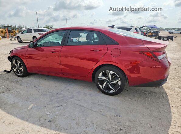KMHLS4AG5PU486152 2023 HYUNDAI ELANTRA Red Հետևի ձախ