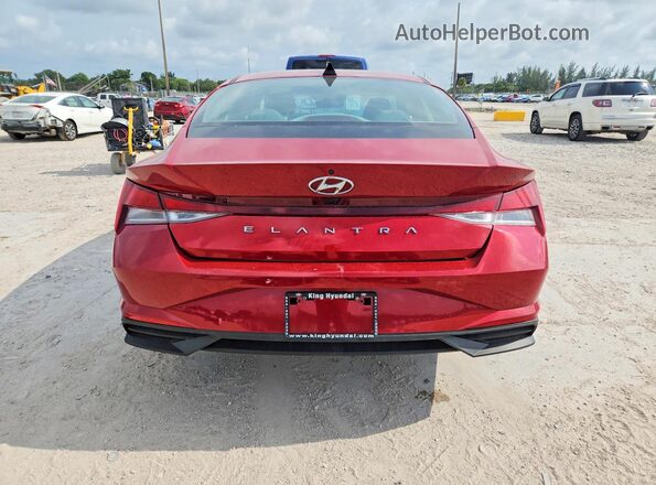 KMHLS4AG5PU486152 2023 HYUNDAI ELANTRA Red Հետևի տեսք