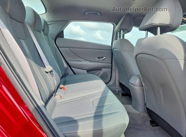 KMHLS4AG5PU486152 2023 HYUNDAI ELANTRA Red Հետևի նստատեղերի տեսք