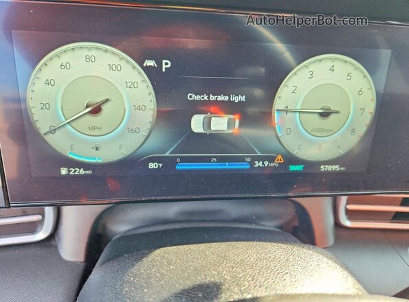 KMHLS4AG5PU518288 2023 HYUNDAI ELANTRA Black Вид щитка приладів