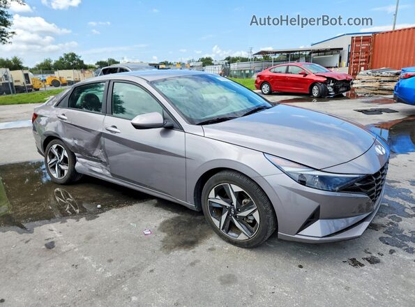 KMHLS4AG5PU552523 2023 HYUNDAI ELANTRA Gray Передня права чверть
