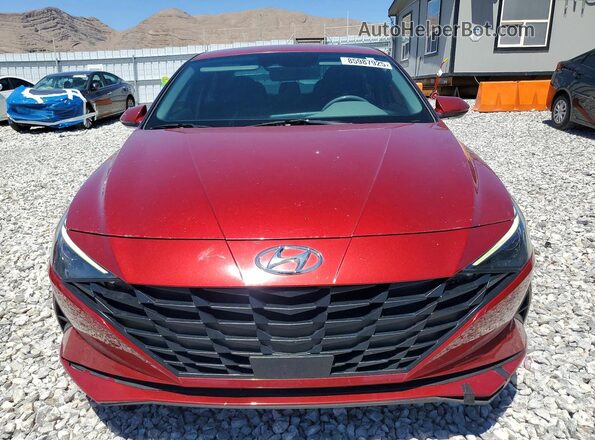 KMHLS4AG5PU591127 2023 HYUNDAI ELANTRA Красный Вид спереди