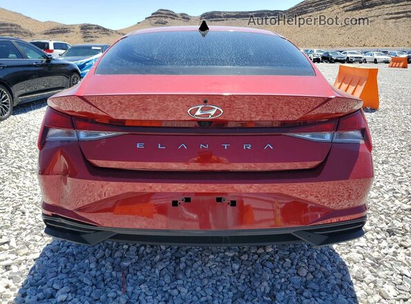 KMHLS4AG5PU591127 2023 HYUNDAI ELANTRA Красный Вид сзади