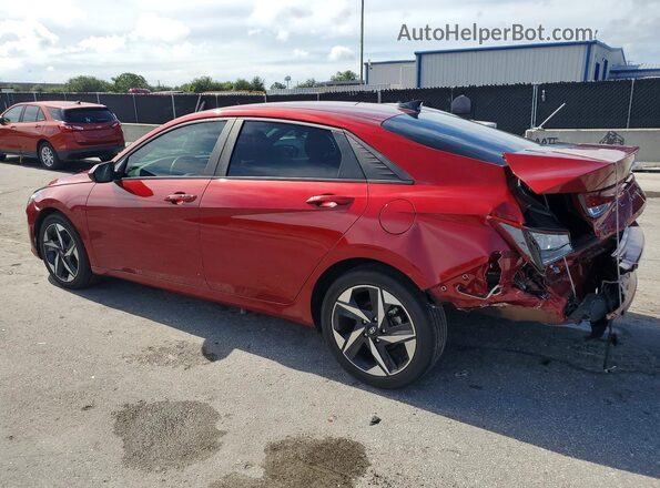 KMHLS4AG5PU591788 2023 HYUNDAI ELANTRA Red Rear left