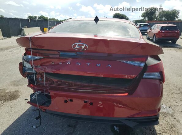 KMHLS4AG5PU591788 2023 HYUNDAI ELANTRA Red Rear view