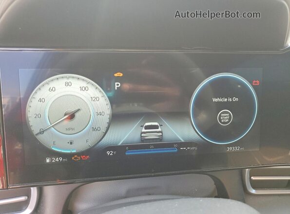 KMHLS4AG5PU591788 2023 HYUNDAI ELANTRA Red Instrument cluster view