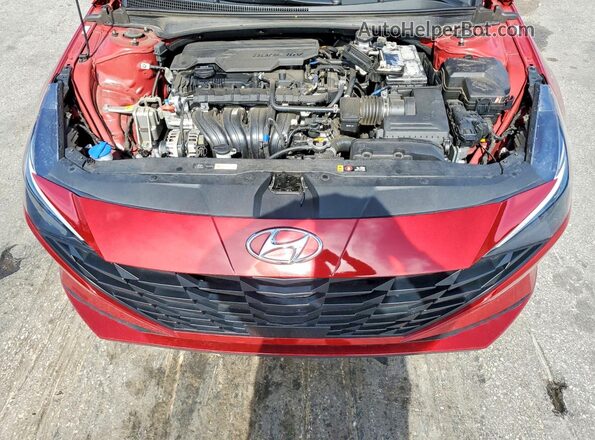 KMHLS4AG5PU591788 2023 HYUNDAI ELANTRA Red Rear interior view